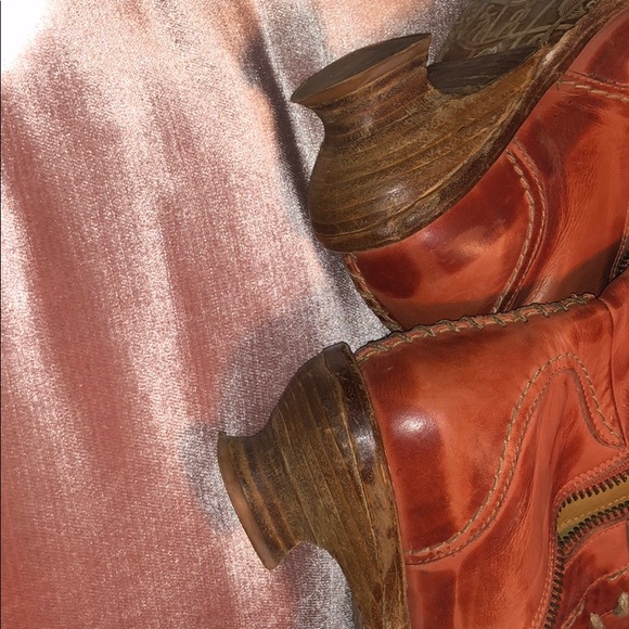 Rare Dkode Orange Leather Boot Size 38 - Picture 8 of 8